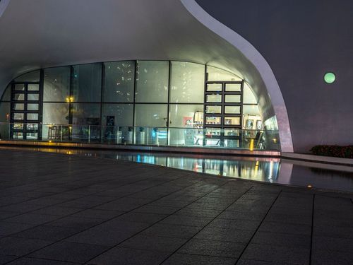 Modern Plaza In Taiwan Illuminated By Artificial Light At Night Hdri