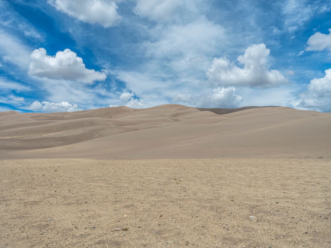 Desert Landscape in Colorado: Open Spaces and Sand Dunes