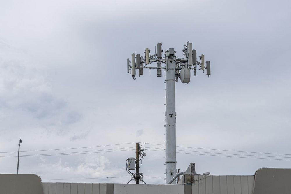 Cell Phone Tower with Power Lines and Telephone Towers - HDRi Maps and ...