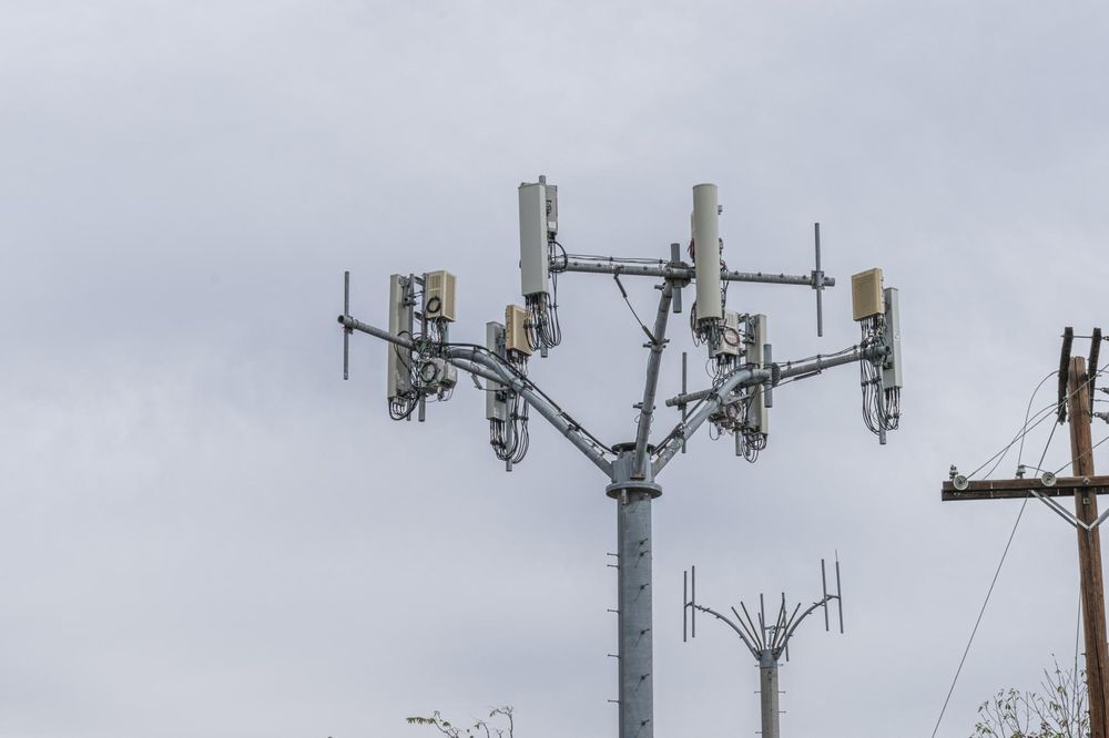 Cell Phone Tower with Power Lines and Telephone Towers - HDRi Maps and ...