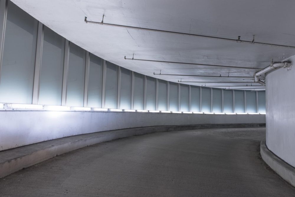 Chicago Architecture with Concrete Streets and Glass Partitions HDRi Maps and Backplates