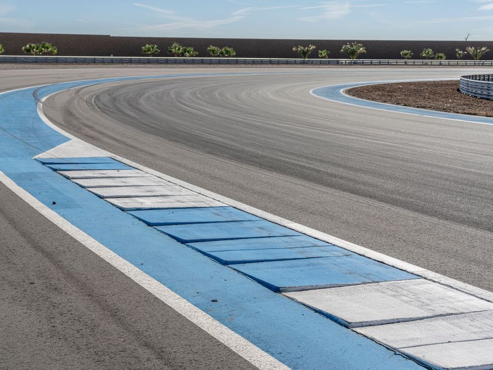 Daytime Race Track Asphalt in USA HDRi Maps and Backplates
