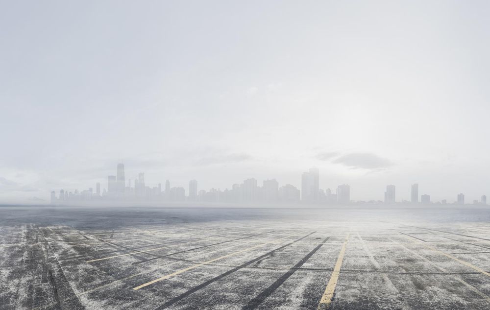 Dramatic City Skyline at Dawn - HDRi Maps and Backplates - Dramatic City Skyline Views