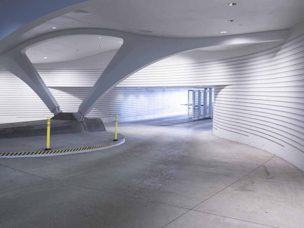 Futuristic Parking Garage in Milwaukee, Wisconsin HDRi Maps and
