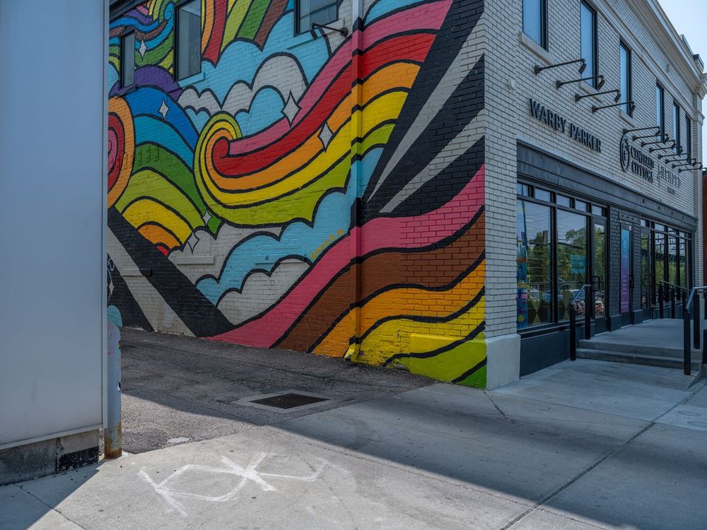 Graffiti Wall and Concrete Street in Salt Lake City, Utah, USA HDRi