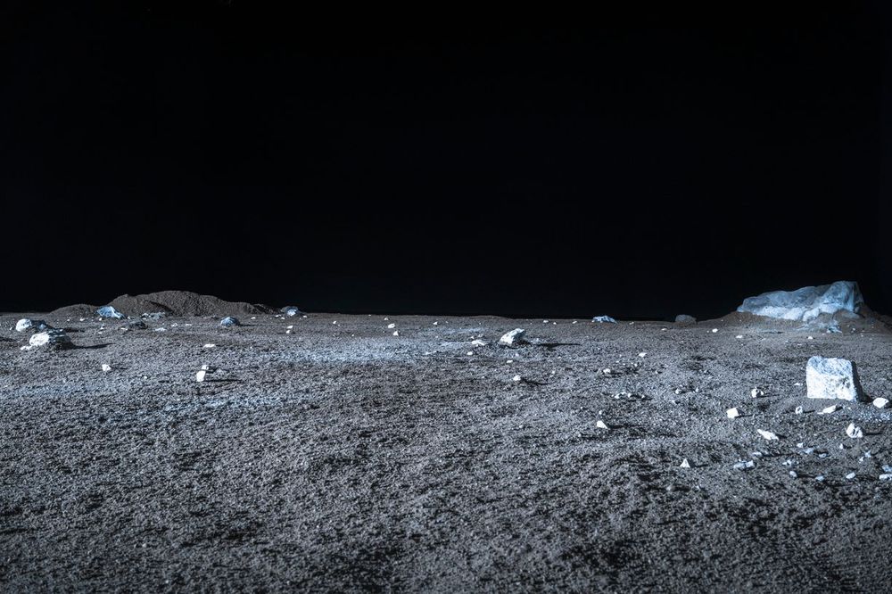 Moon Surface Against a Night Sky - HDRi Maps and Backplates