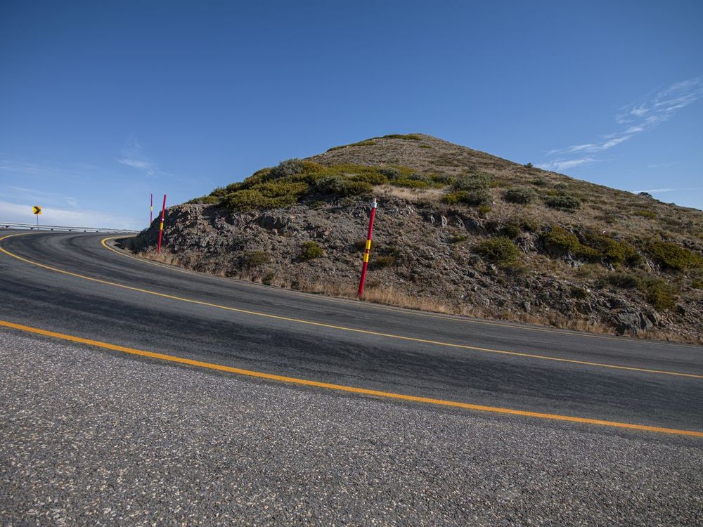 Mountain Landscape With Curved Road - HDRi Maps and Backplates