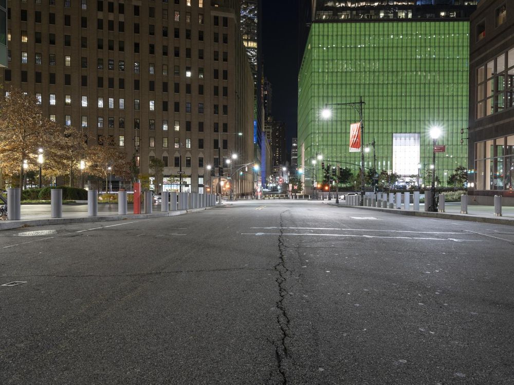 new york city street night