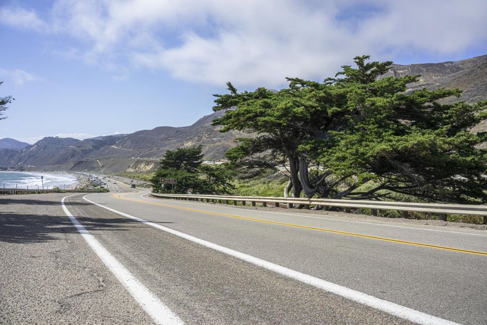 Scenic Drive Along the Pacific Coast Highway in California, USA