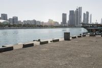 Abu Dhabi Cityscape with Skyscrapers and River