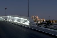 Abu Dhabi Highway at Night: The City Lights