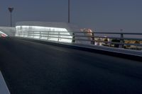 Abu Dhabi Highway at Night: The City Lights