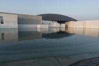 Abu Dhabi Louvre Dawn Reflection on Lake 001