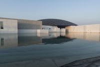 Abu Dhabi Louvre at Dawn: Reflections on Lake 002