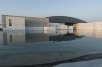 Abu Dhabi Louvre at Dawn: Reflections on Lake 003