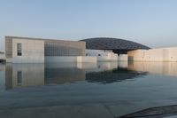Abu Dhabi Louvre at Dawn: Reflections on Lake 004