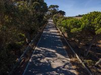 Aerial View of Armco Barrier Road in Portugal