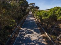 Aerial View of Armco Barrier Road in Portugal