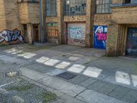 Aerial View of Berlin's Art District: Graffiti and Urban Charm