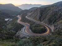 Aerial View of California Landscape and Mountain Range