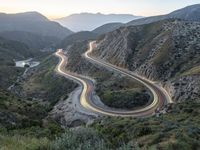 Aerial View of California Landscape and Mountain Range