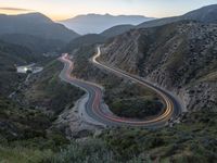 Aerial View of California Landscape and Mountain Range