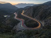 Aerial View of California Landscape and Mountain Range