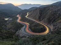 Aerial View of California Landscape and Mountain Range