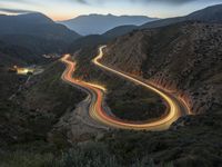 Aerial View of California Landscape and Mountain Range