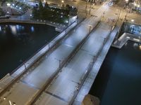 Aerial View of Chicago at Night