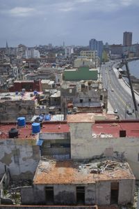 Aerial View of a City: Building Architecture