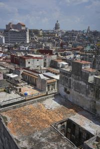 Aerial View of a City: Building Architecture