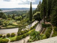 Aerial View of Classic Architecture in Florence, Italy