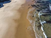 Aerial View of Coastal Landscape in Portugal