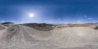 a very large rock formation in a pretty sky day - free image by the web site of 360 earth