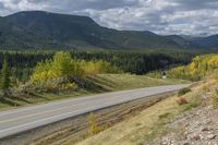 Aerial View of Elevated Road in Alberta, Canada