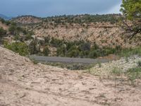 Aerial View of Elevated Road in Rural Utah