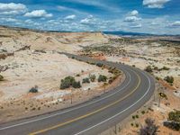 Aerial View of an Elevated Road in Utah