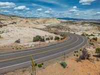 Aerial View of an Elevated Road in Utah