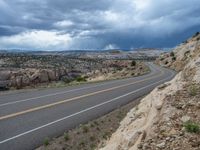 Aerial View of an Elevated Road in Utah, USA