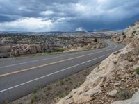 Aerial View of an Elevated Road in Utah, USA