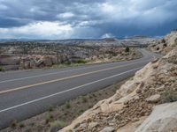 Aerial View of an Elevated Road in Utah, USA