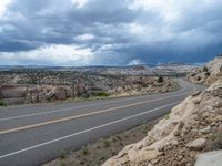 Aerial View of an Elevated Road in Utah, USA