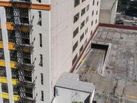 Aerial View of High-Rise Buildings and Parking Garages in Downtown Los Angeles