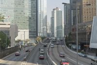Aerial View of Hong Kong Cityscape Skyscrapers