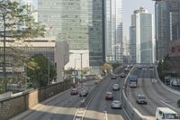 Aerial View of Hong Kong Cityscape Skyscrapers