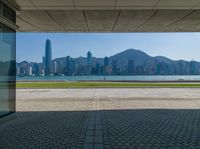 Aerial View of Hong Kong's Urban Coastline