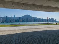 Aerial View of Hong Kong's Urban Coastline