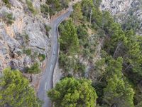 Aerial View of Mallorca: An Elevated Road