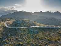 Aerial View of Mallorca Islands' Highways